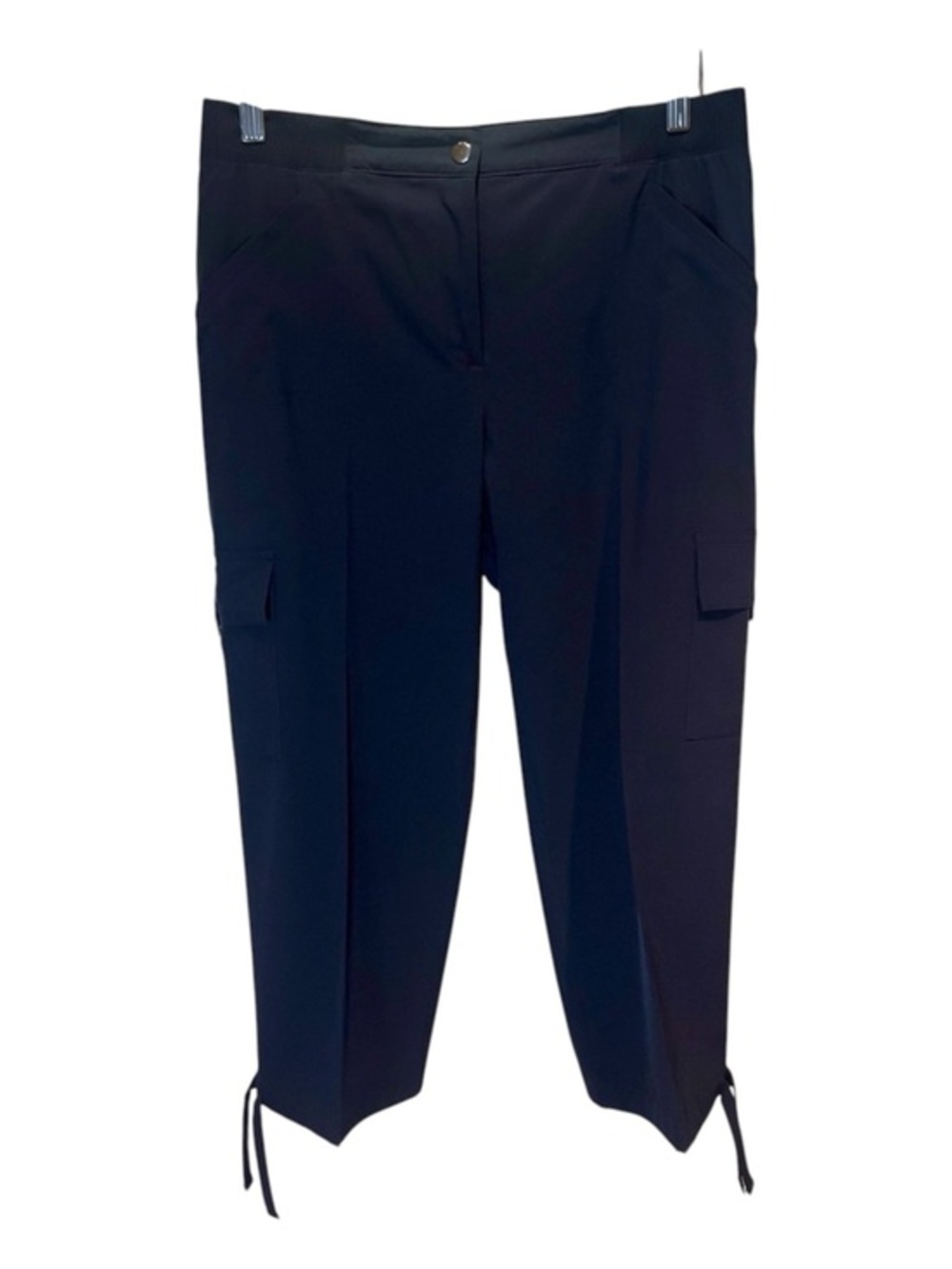 Zenergy Chicos Women’s Cropped Capri Pants Navy Blue Size 1 or 8